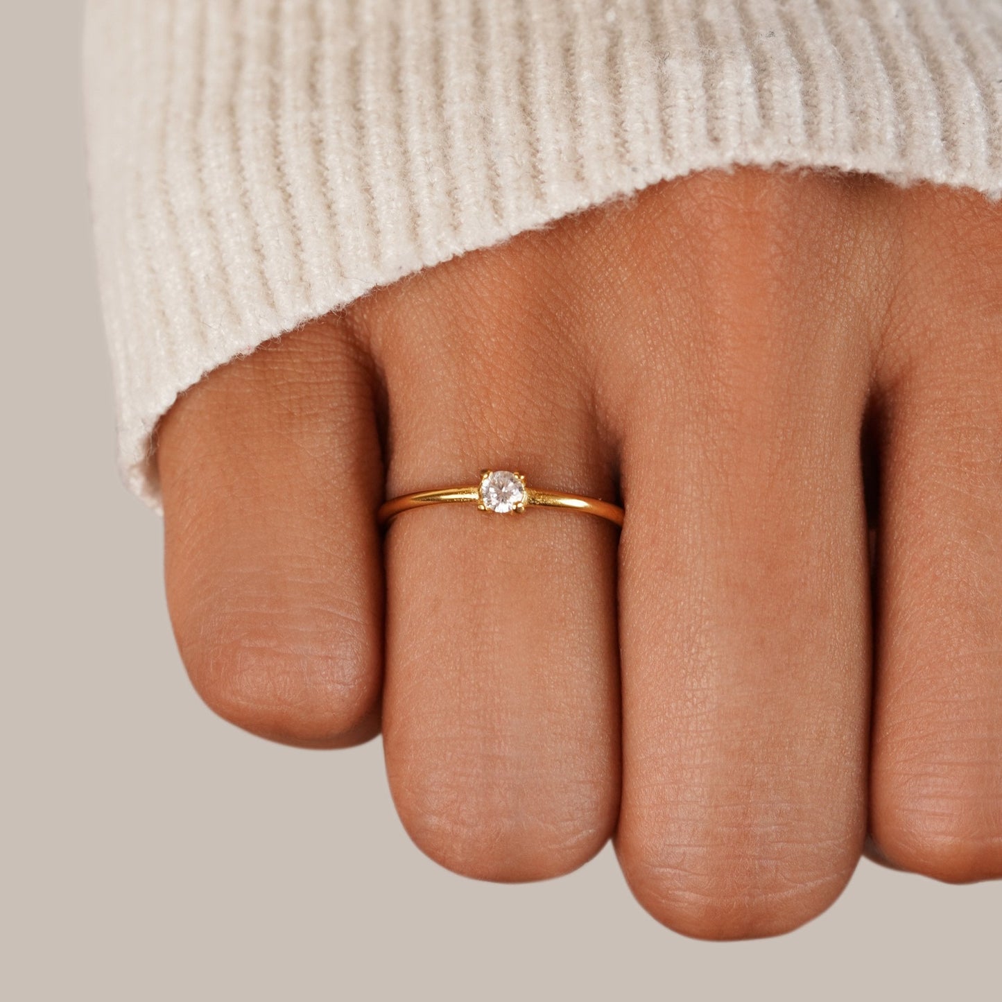 Aura - Birthstone 18K Gold Ring