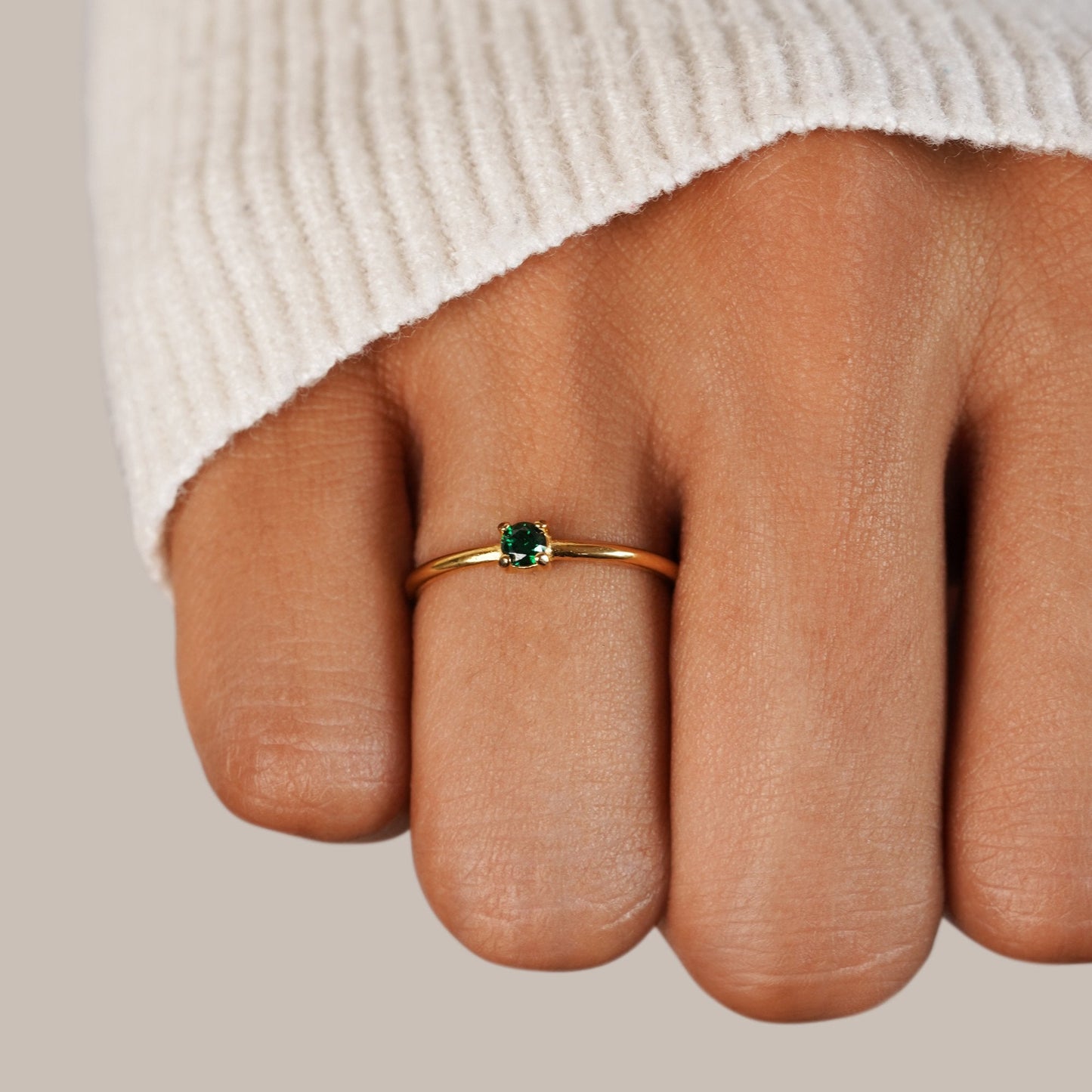 Aura - Birthstone 18K Gold Ring