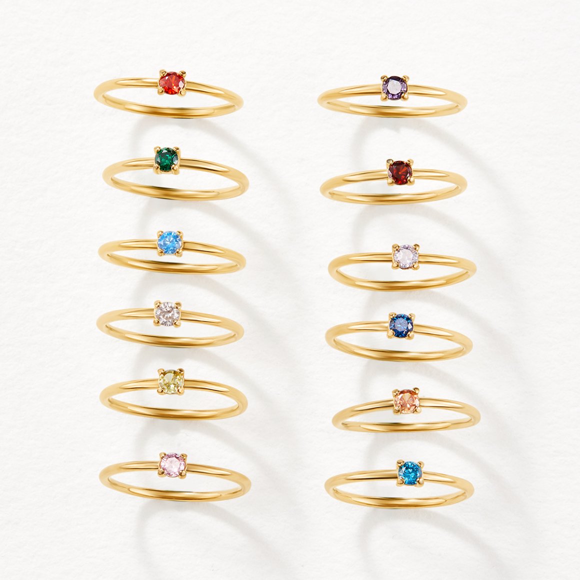 Aura - Birthstone 18K Gold Ring