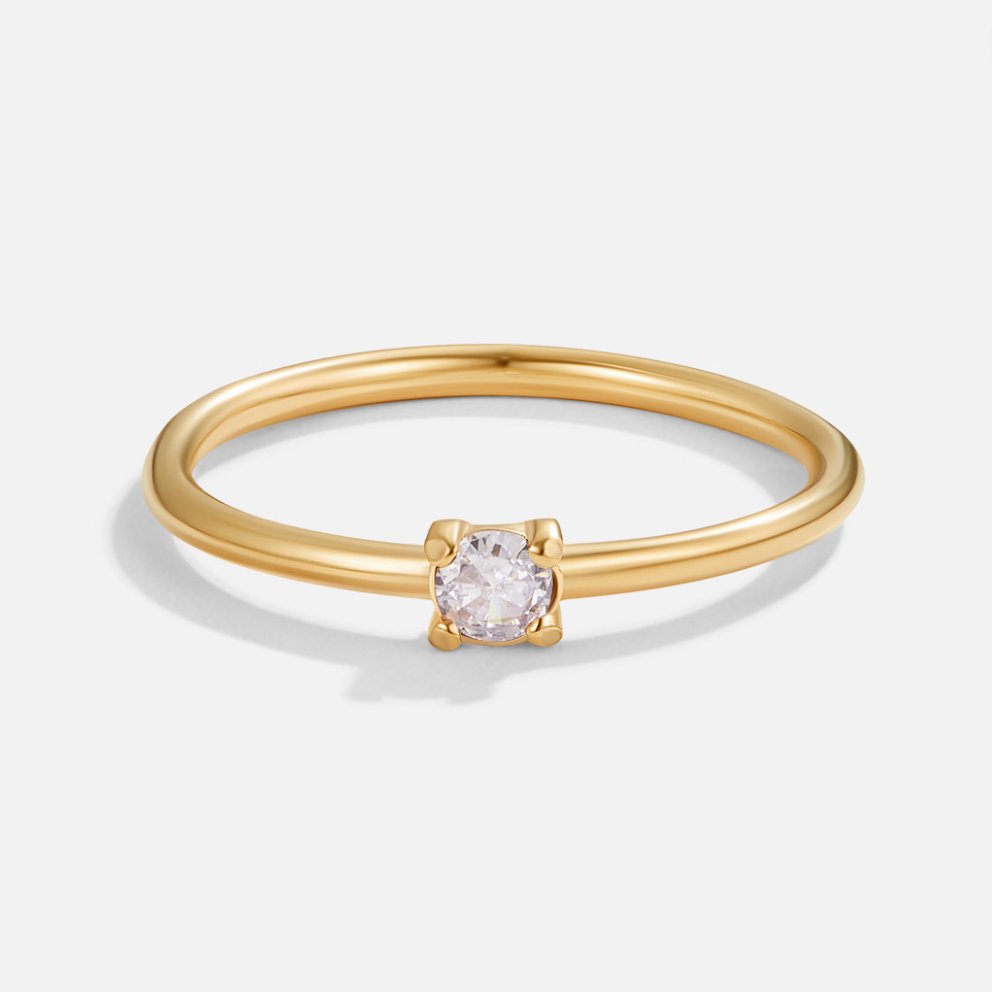 Aura - Birthstone 18K Gold Ring