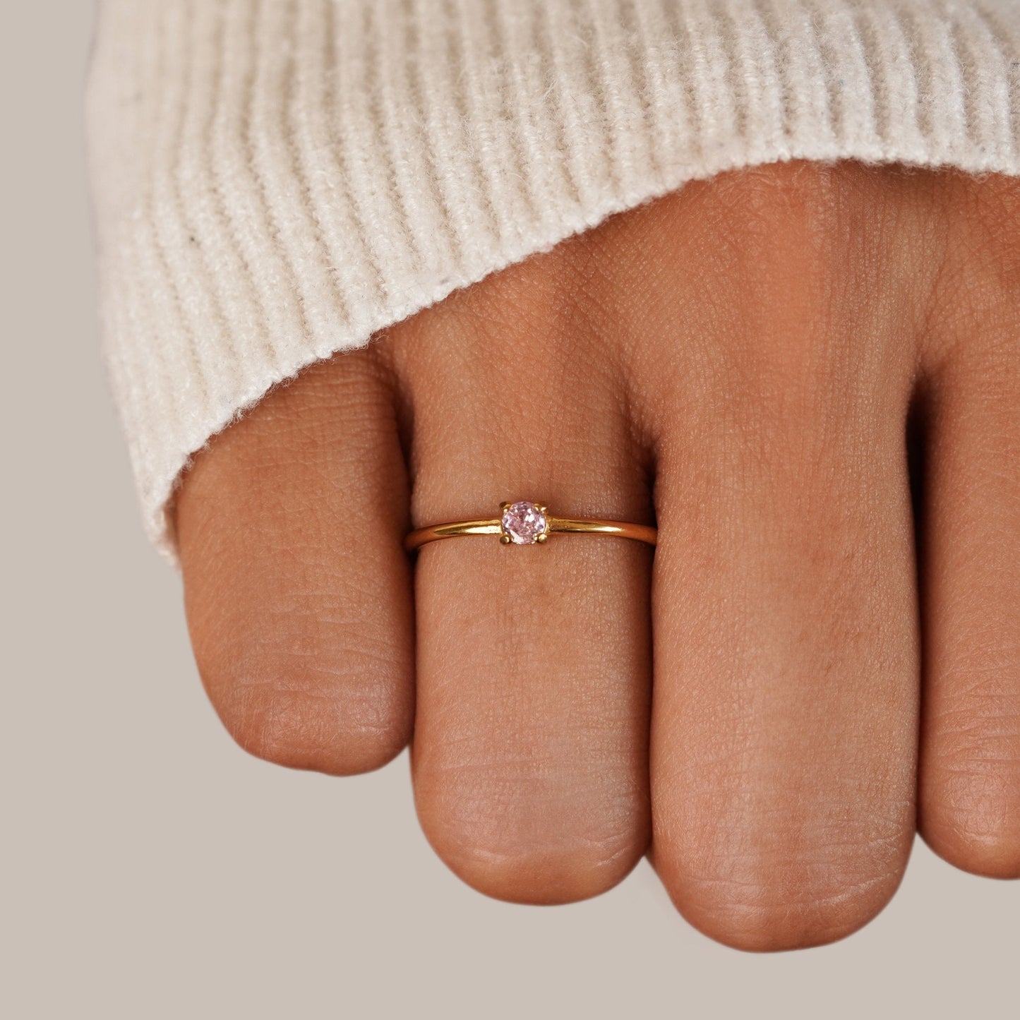 Aura - Birthstone 18K Gold Ring