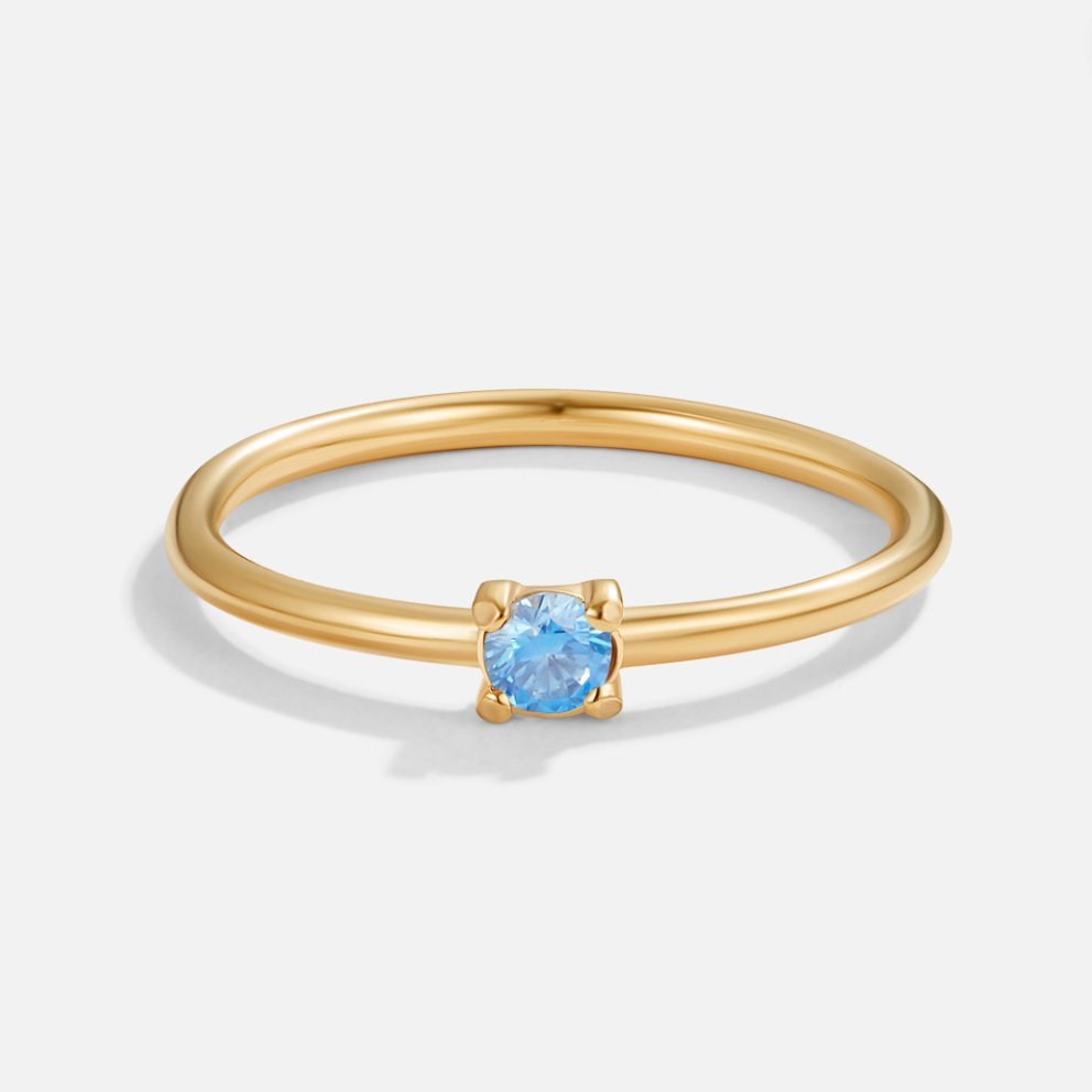 Aura - Birthstone 18K Gold Ring