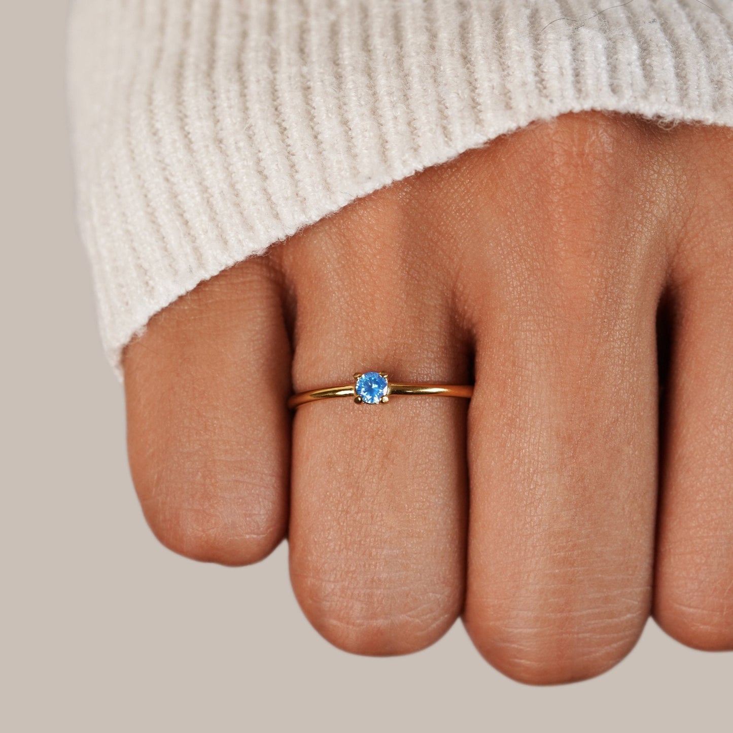 Aura - Birthstone 18K Gold Ring