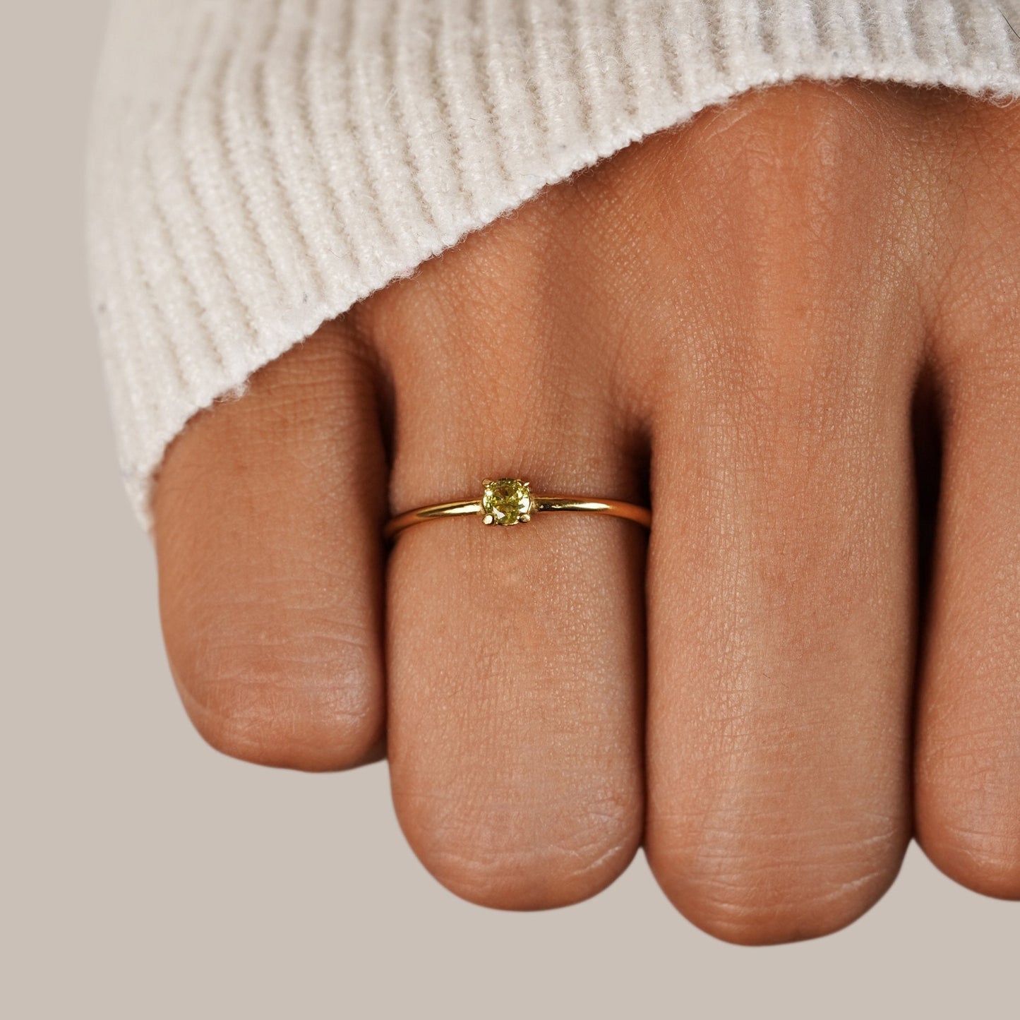 Aura - Birthstone 18K Gold Ring