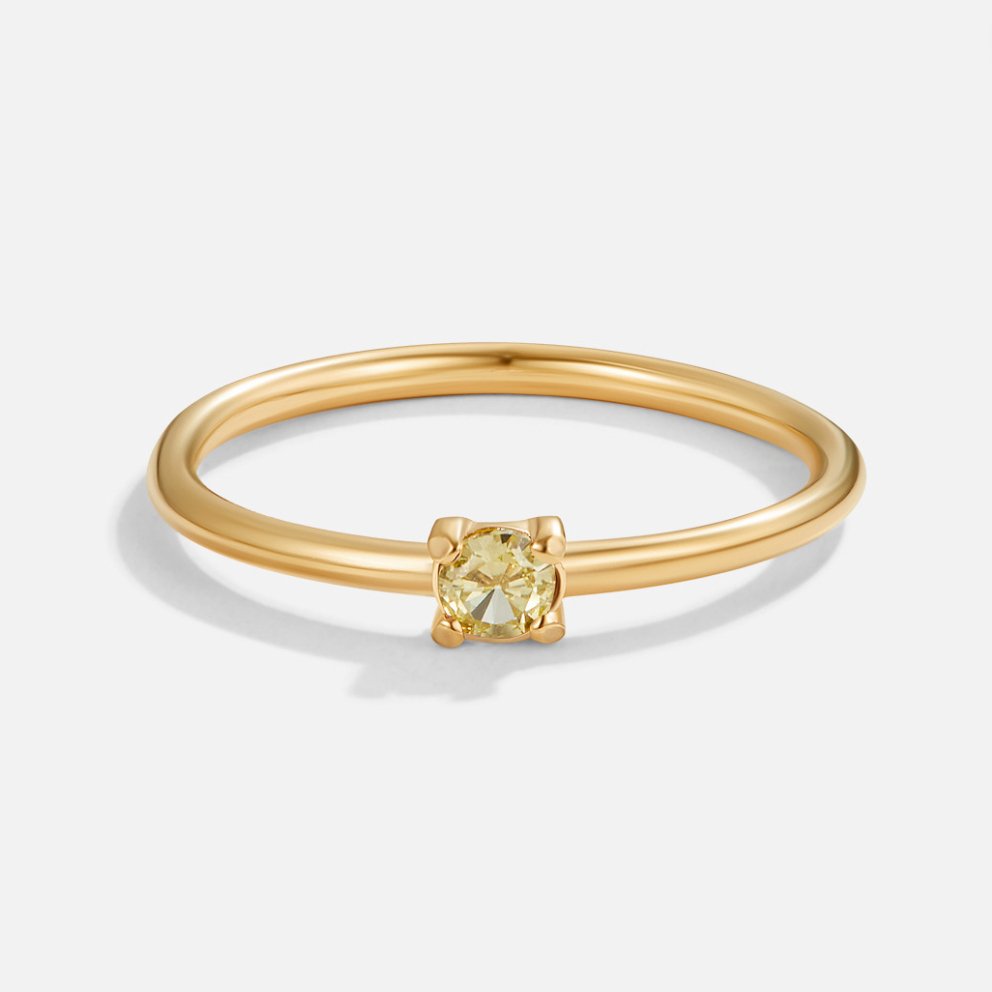 Aura - Birthstone 18K Gold Ring