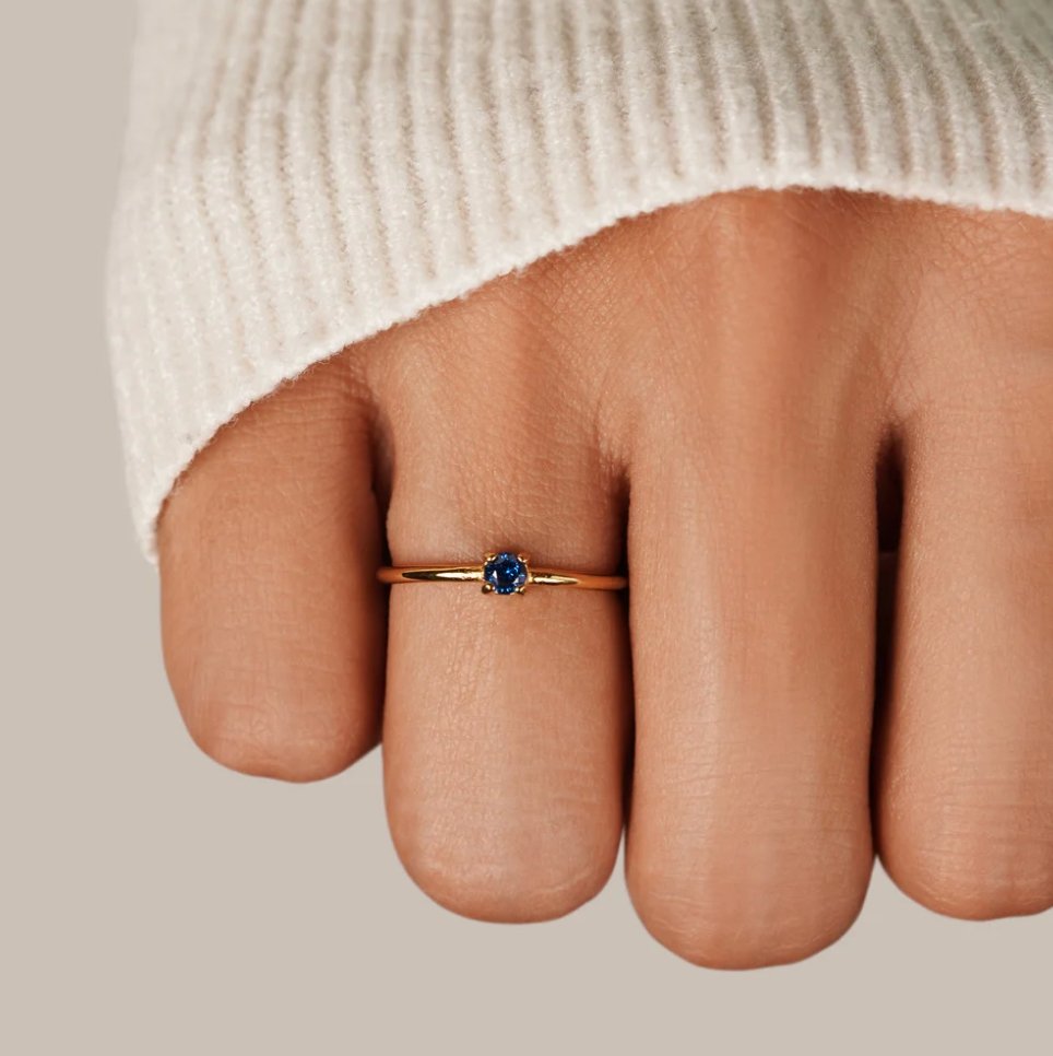 Aura - Birthstone 18K Gold Ring