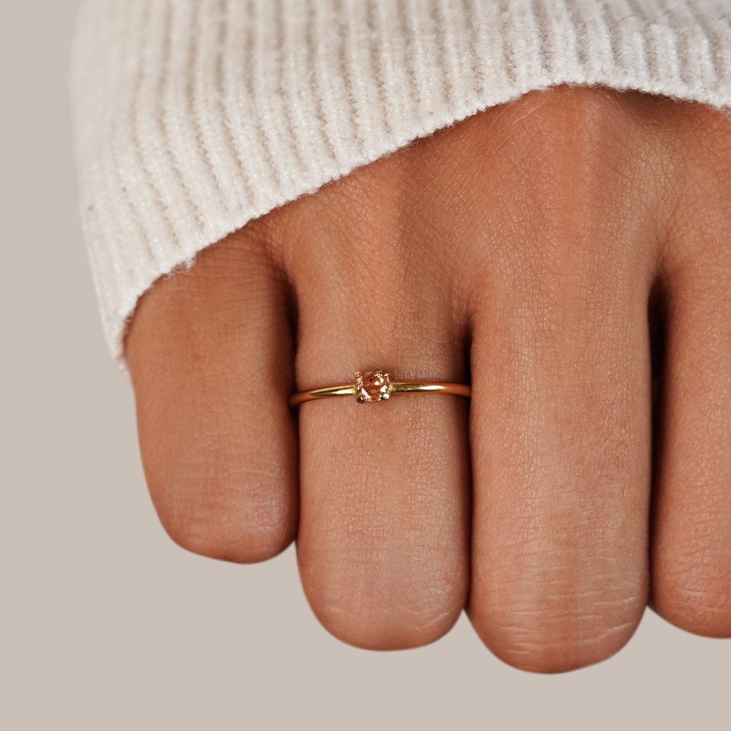 Aura - Birthstone 18K Gold Ring