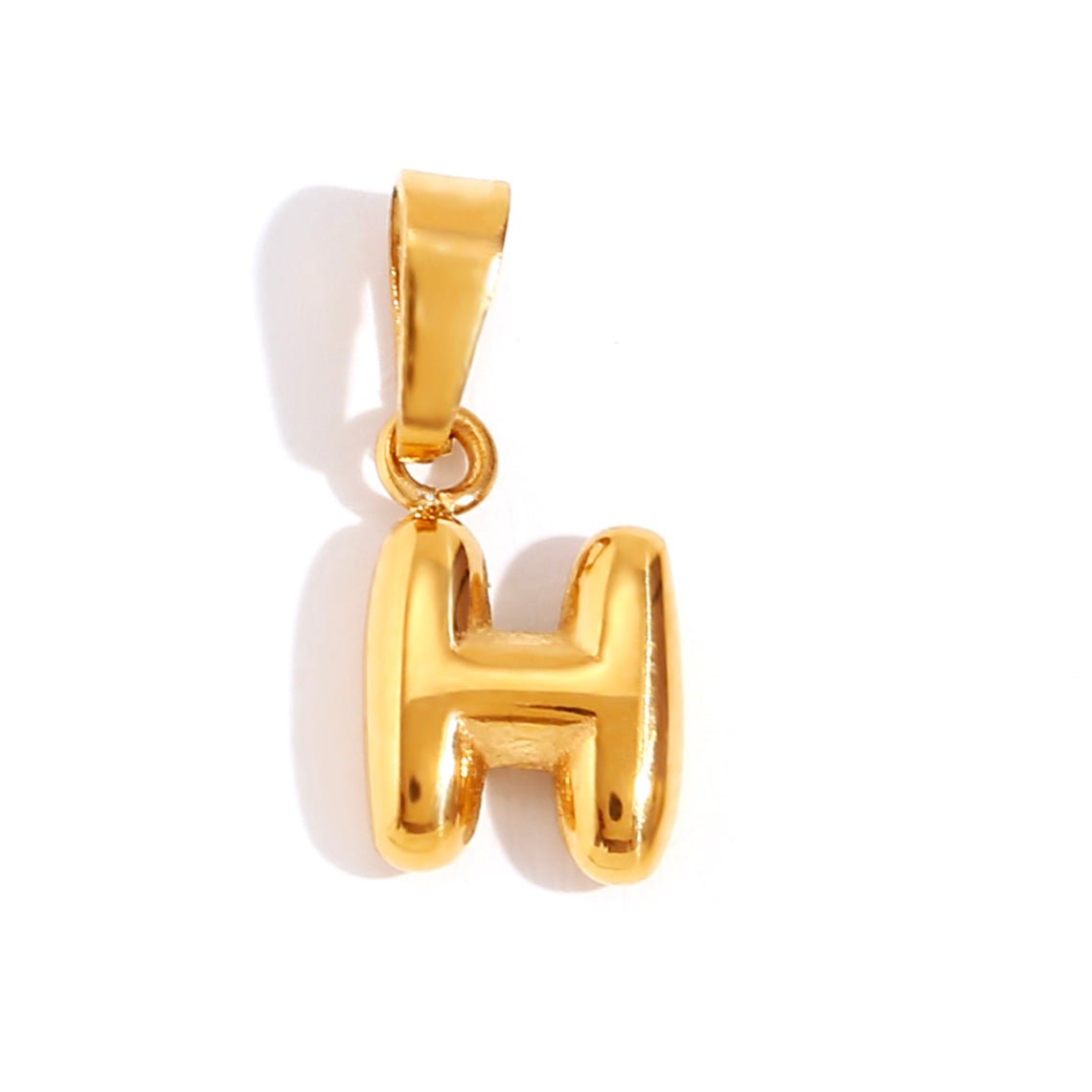 Esme - Bubble Letter Necklace Gold