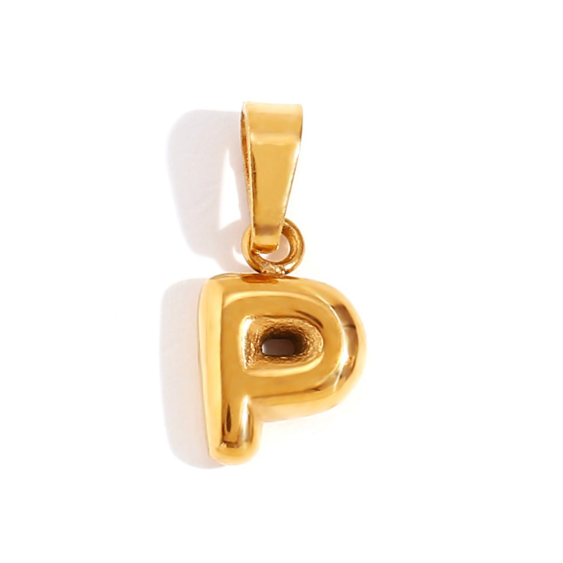 Esme - Bubble Letter Necklace Gold