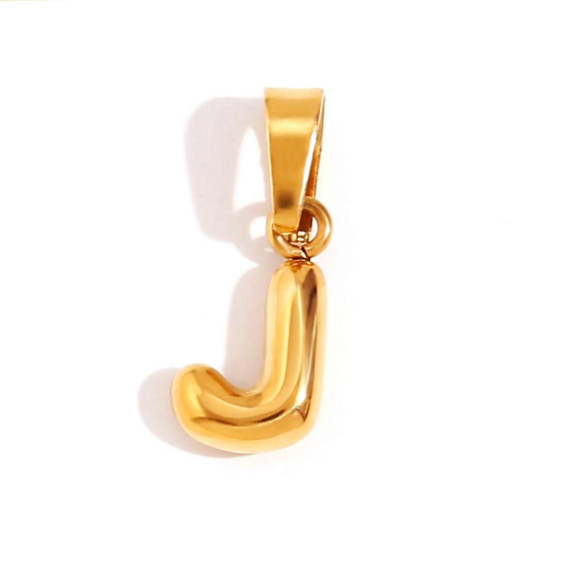 Esme - Bubble Letter Necklace Gold