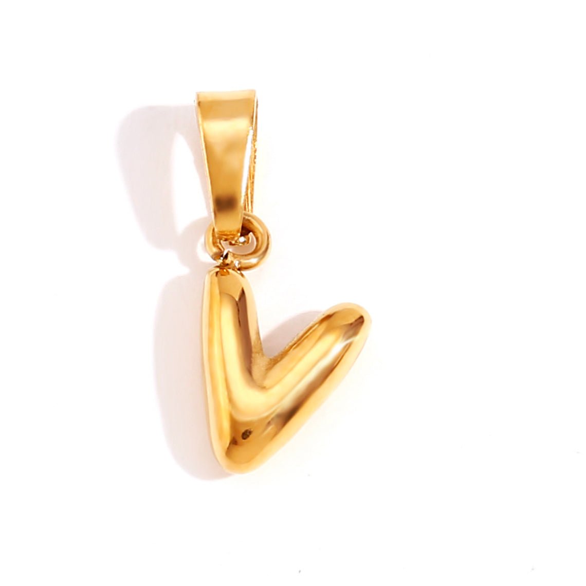 Esme - Bubble Letter Necklace Gold