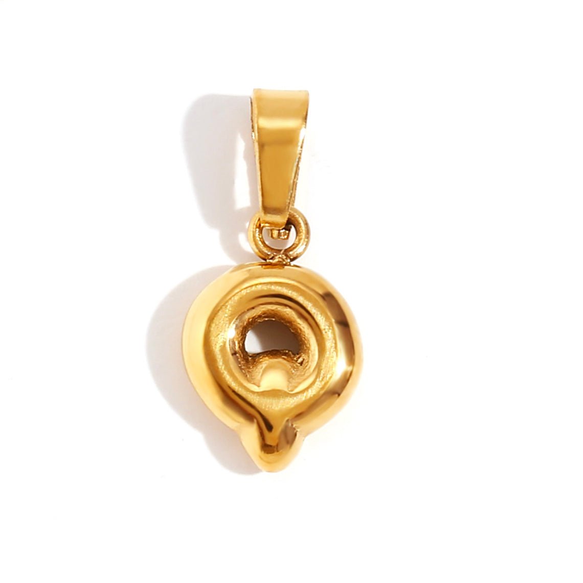Esme - Bubble Letter Necklace Gold