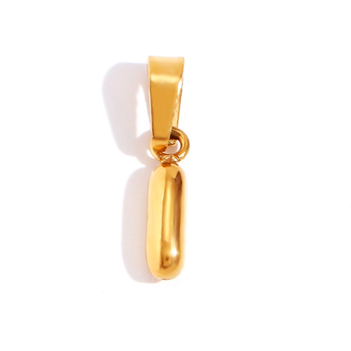 Esme - Bubble Letter Necklace Gold