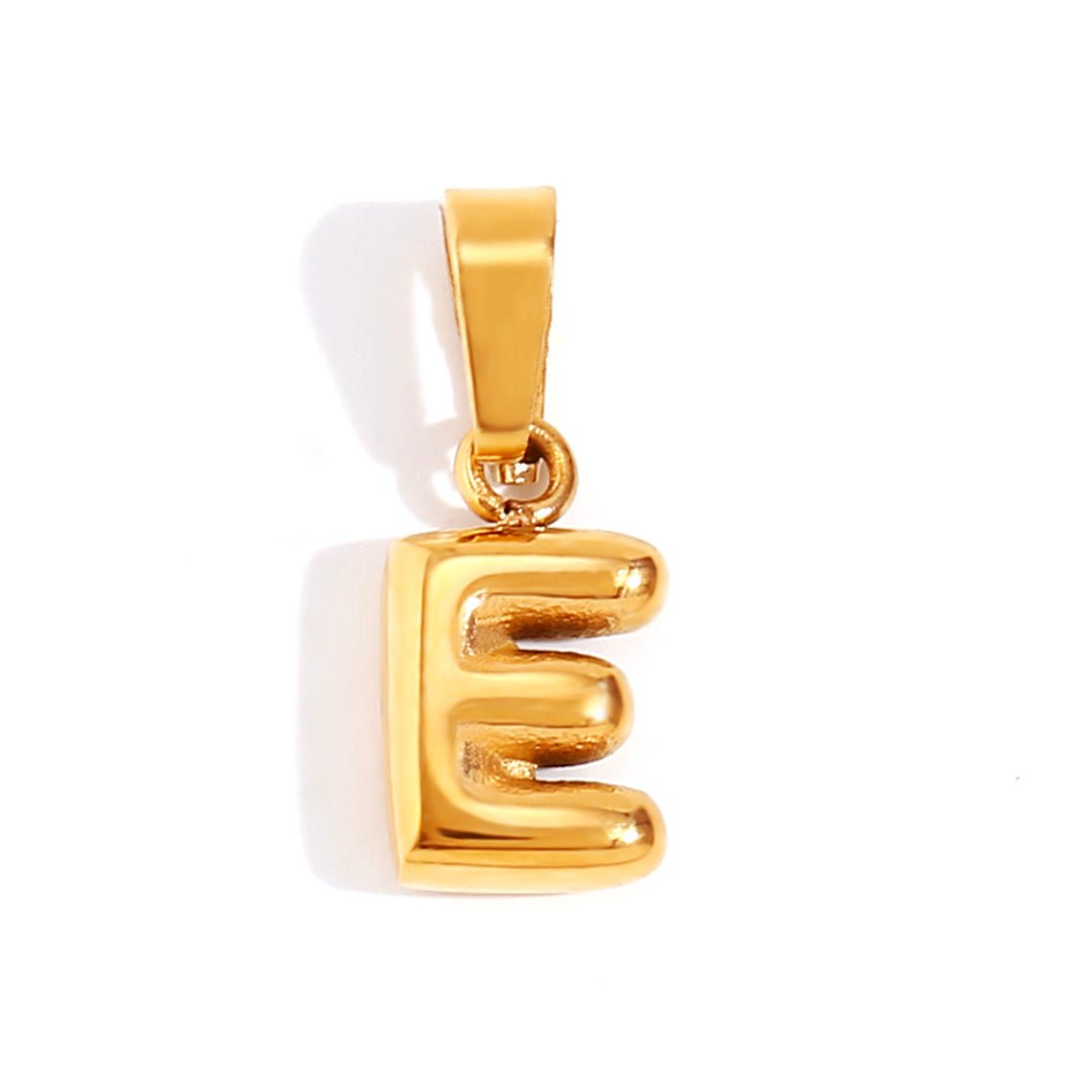 Esme - Bubble Letter Necklace Gold