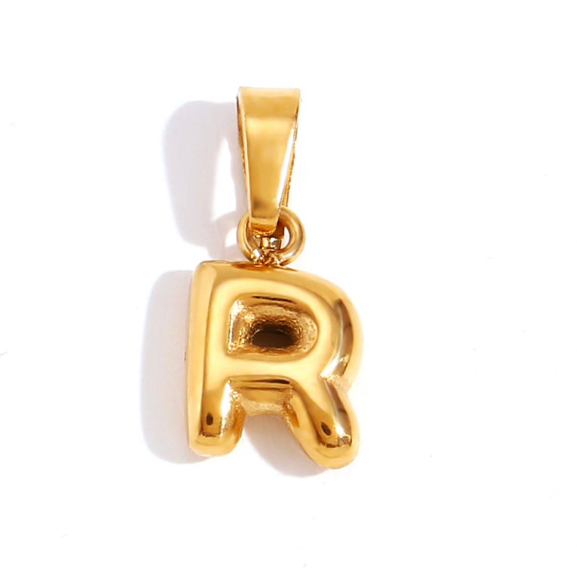 Esme - Bubble Letter Necklace Gold