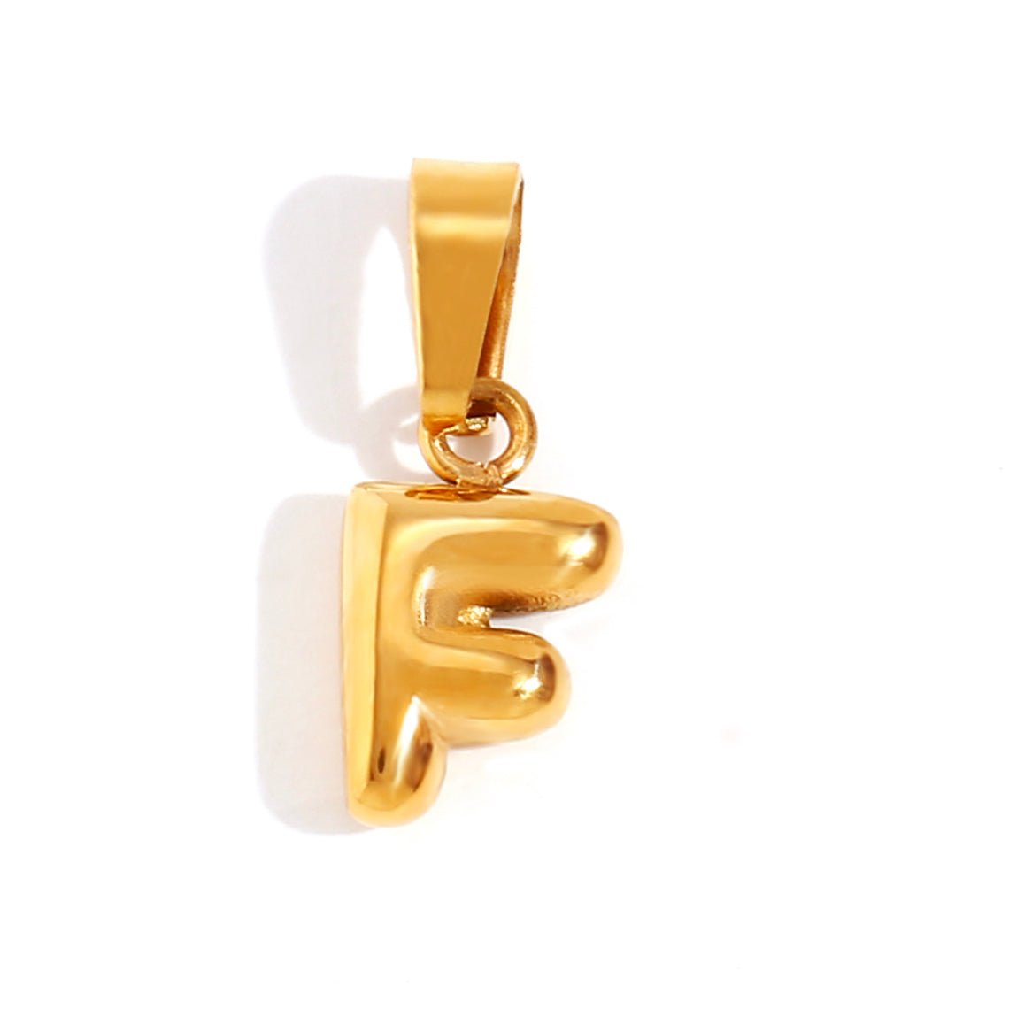 Esme - Bubble Letter Necklace Gold