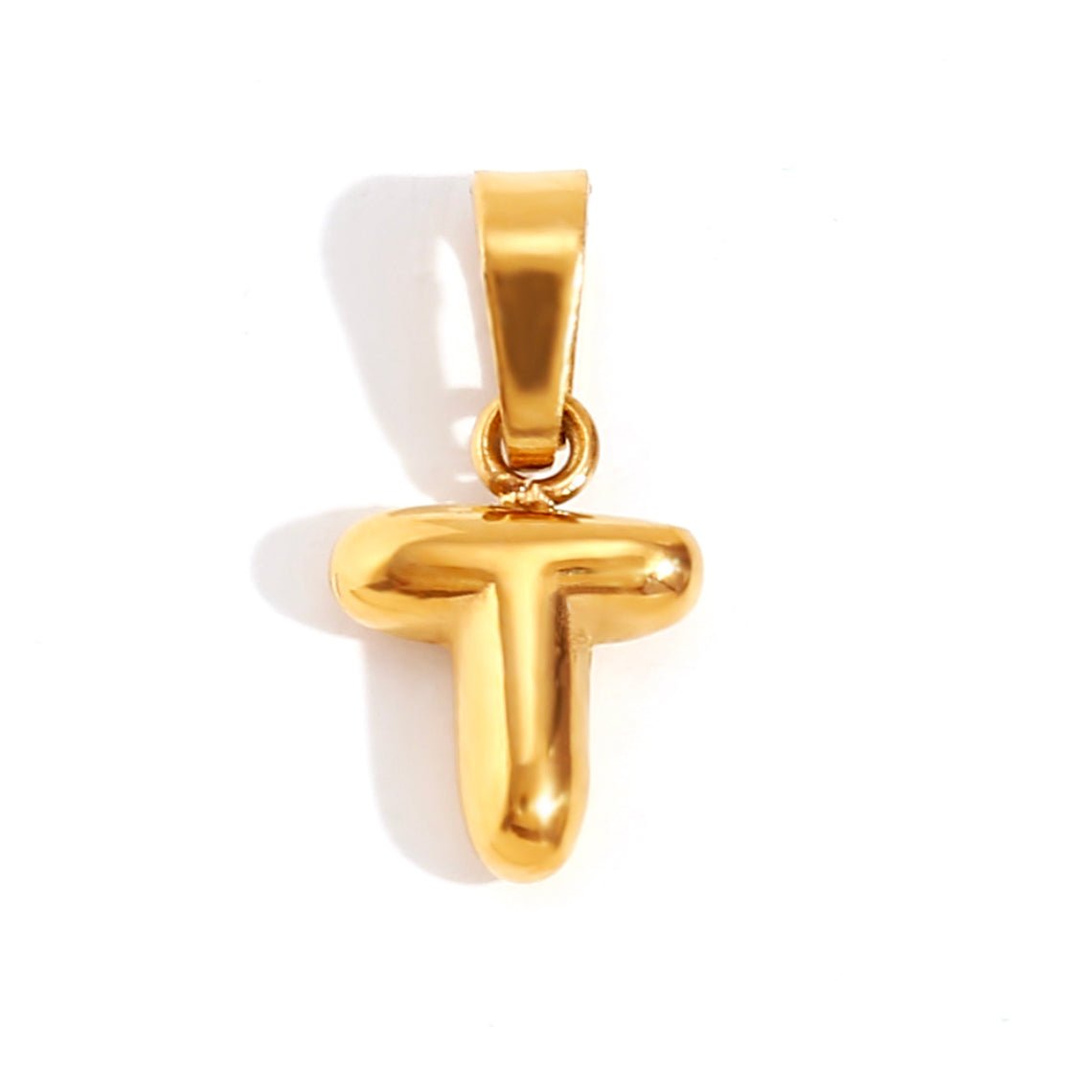 Esme - Bubble Letter Necklace Gold