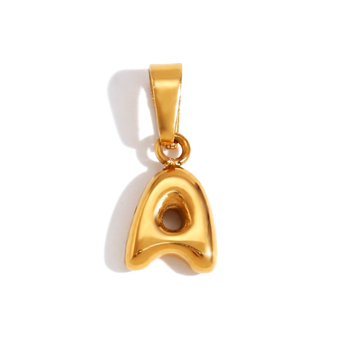 Esme - Bubble Letter Necklace Gold