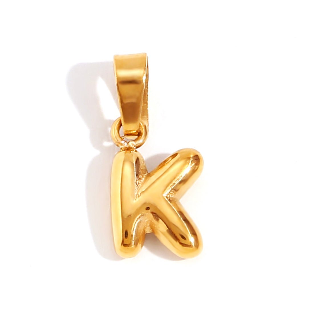 Esme - Bubble Letter Necklace Gold