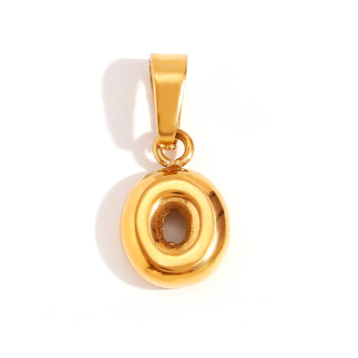 Esme - Bubble Letter Necklace Gold