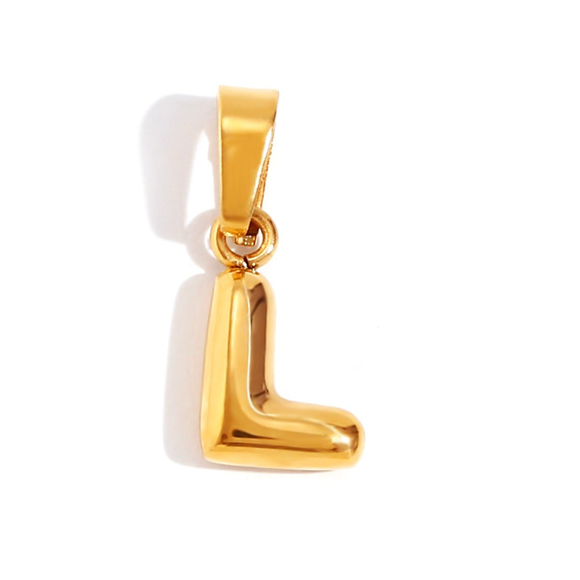 Esme - Bubble Letter Necklace Gold