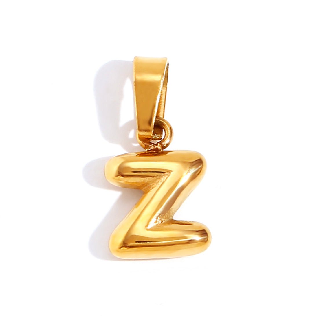 Esme - Bubble Letter Necklace Gold