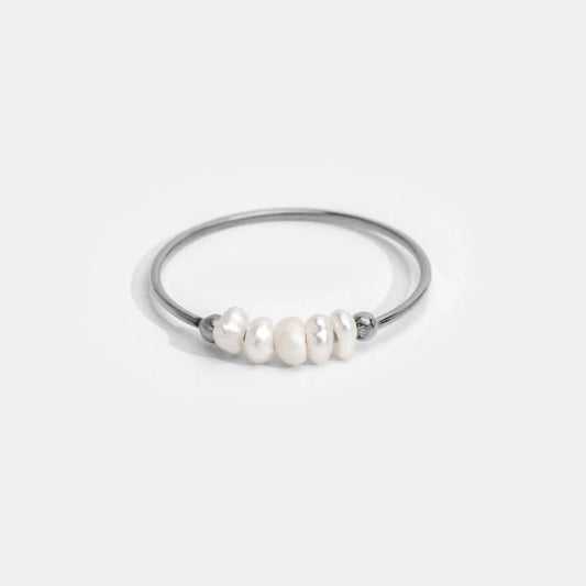 Brielle - Freshwater Pearl Silver Ring