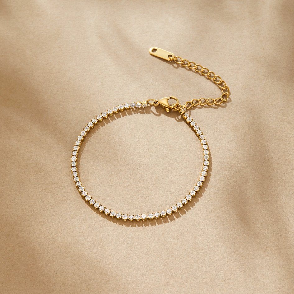 Celeste - Gold Tennis Bracelet
