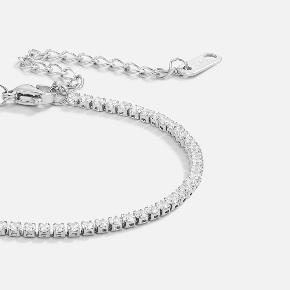 Celeste - Silver Tennis Bracelet