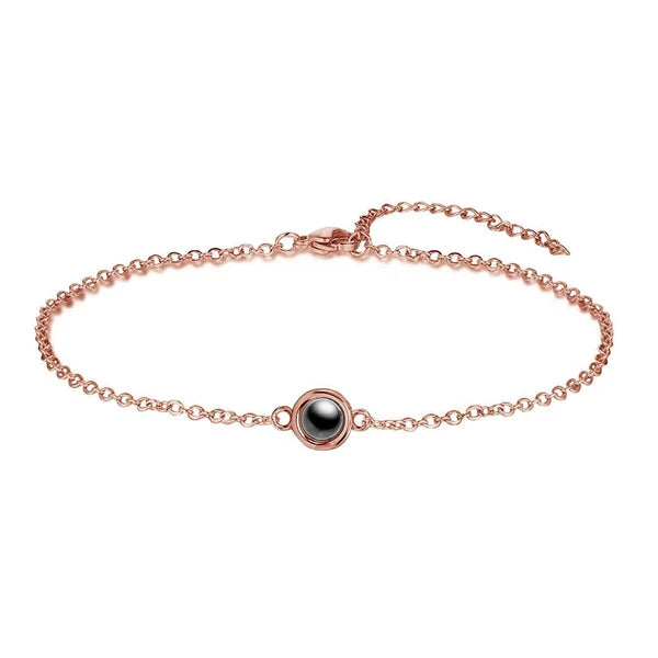Minimalist Chain Projection Adjustable Bracelet
