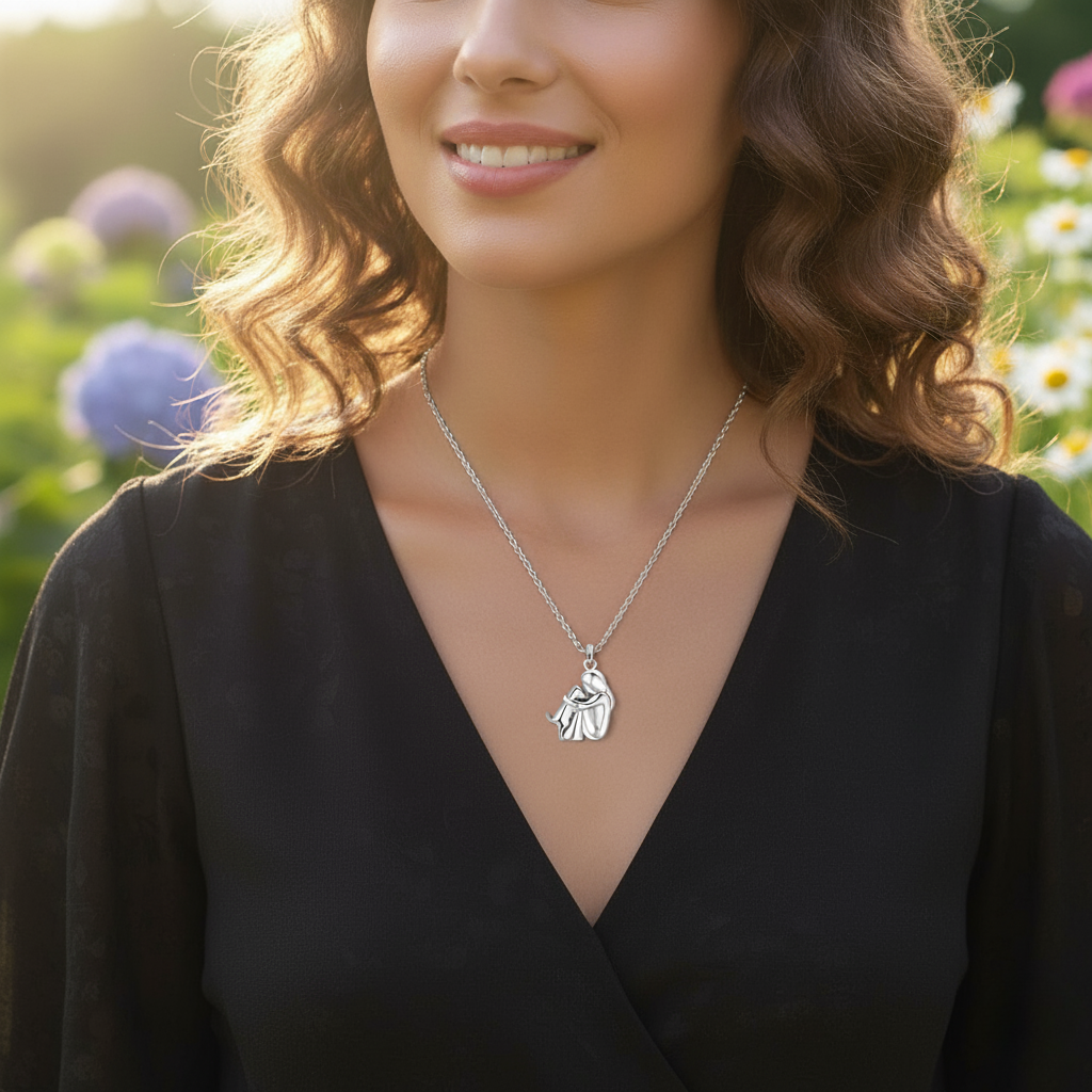 Precious Faithful Dog Pendant Necklace