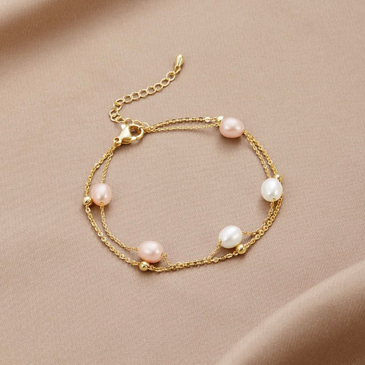 Tamsin - Pearl Chain Bracelet