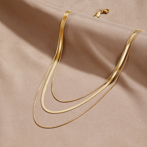 Bia - Multi Layered Gold Chain Necklace