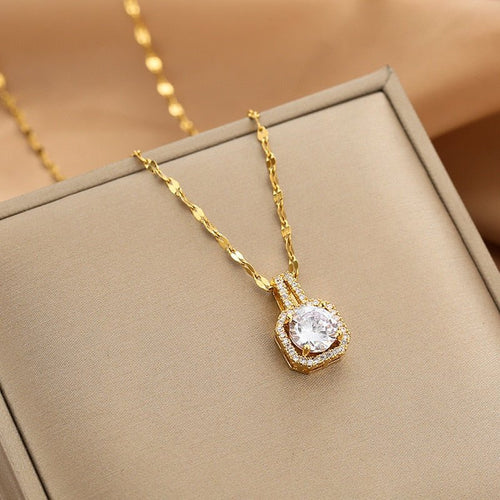 Roselle - Iconic Dainty Necklace Sparkling Diamond