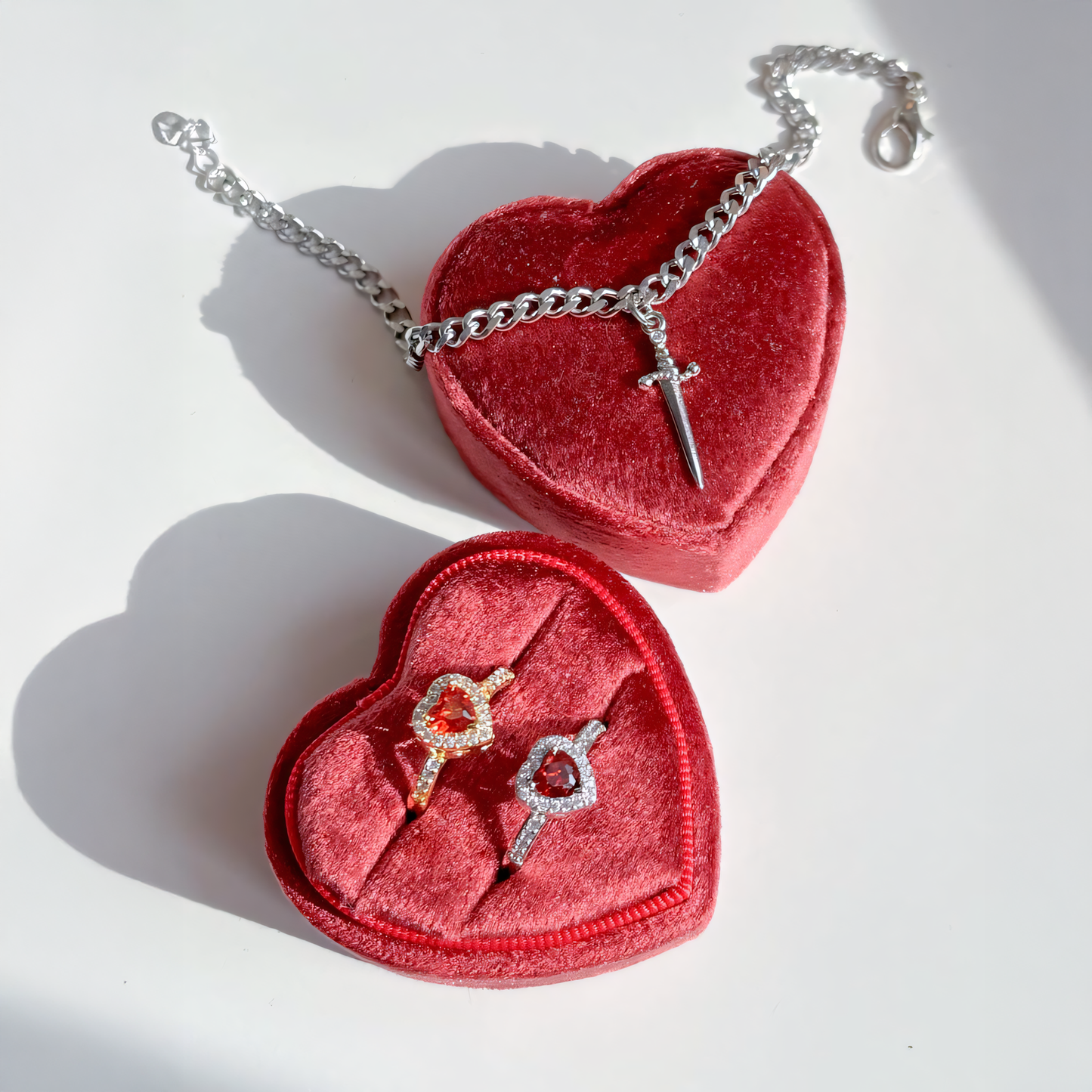Ava - Couples Ring & Bracelet Set