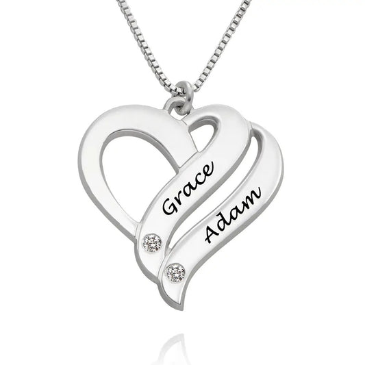 Leila - Hearts Forever Name Necklace