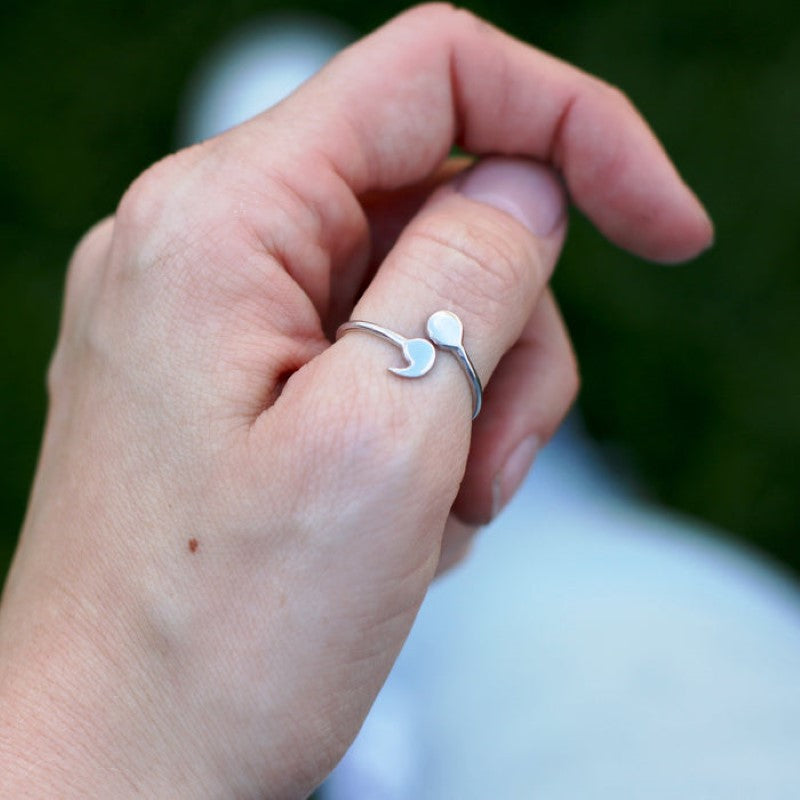 Delicate Semicolon Ring - Perseverance Ring