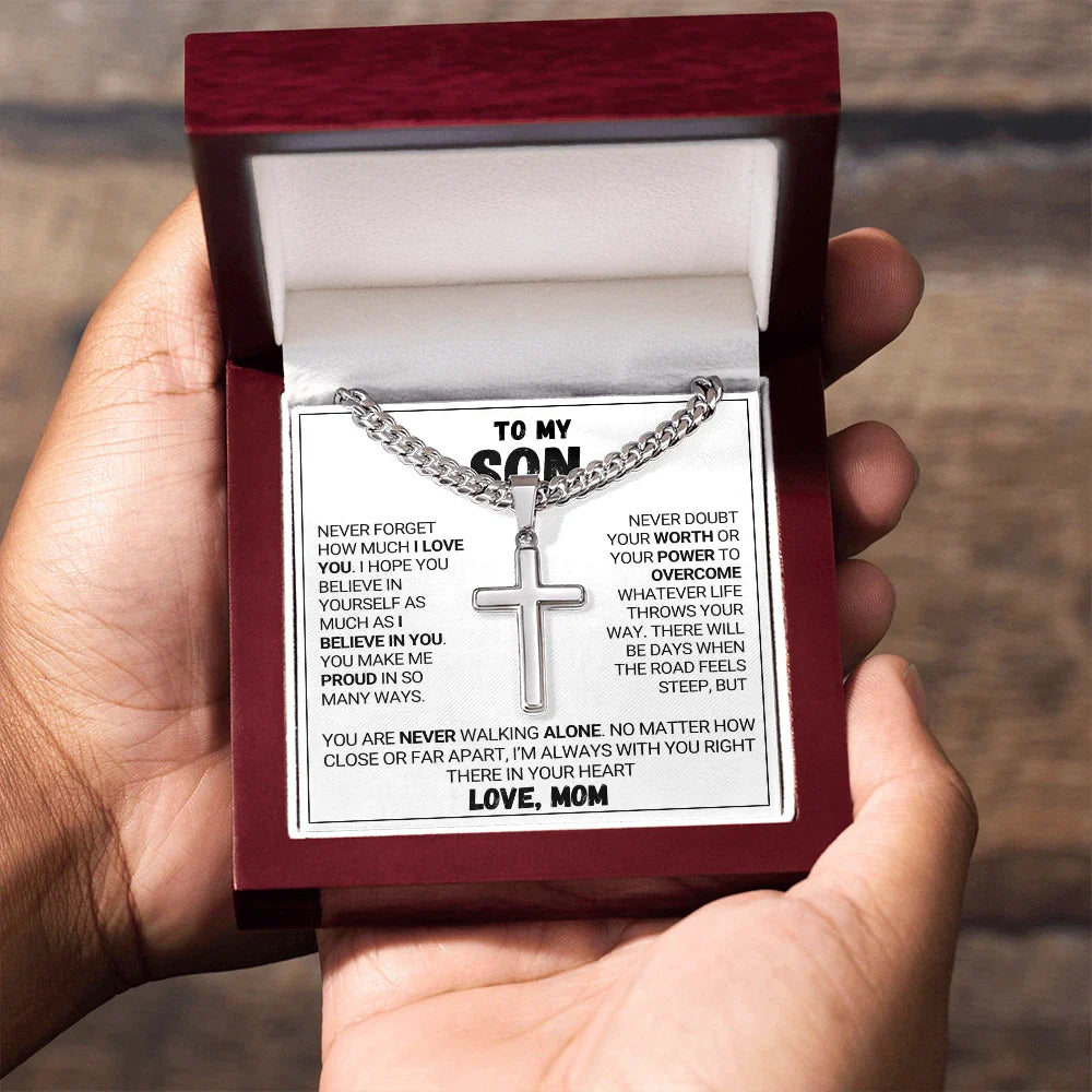 To My Son - Forever Love Cross Necklace