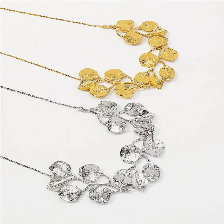 Chloe - Leaf Statement Necklace