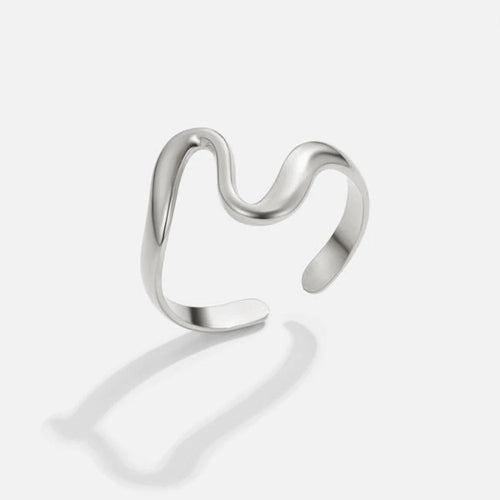 Anabelle - Silver Wave Ring