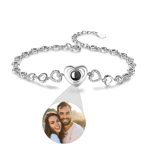 Personalized Heart Photo Bracelet