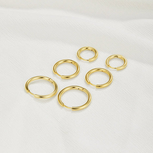 Dylan - Triple Hoop Earrings Set