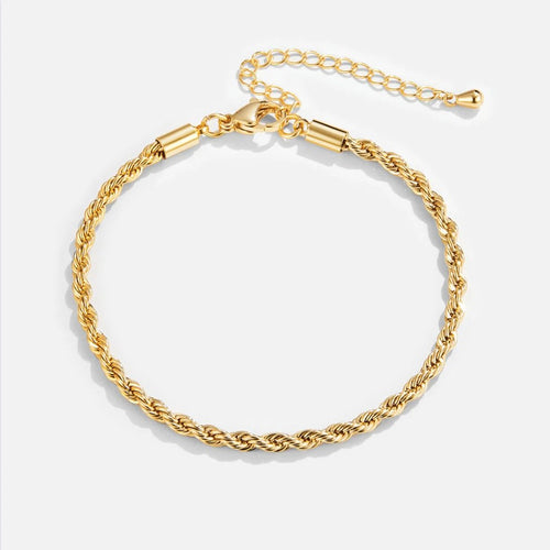 Anna - Twisted Gold Chain Bracelet