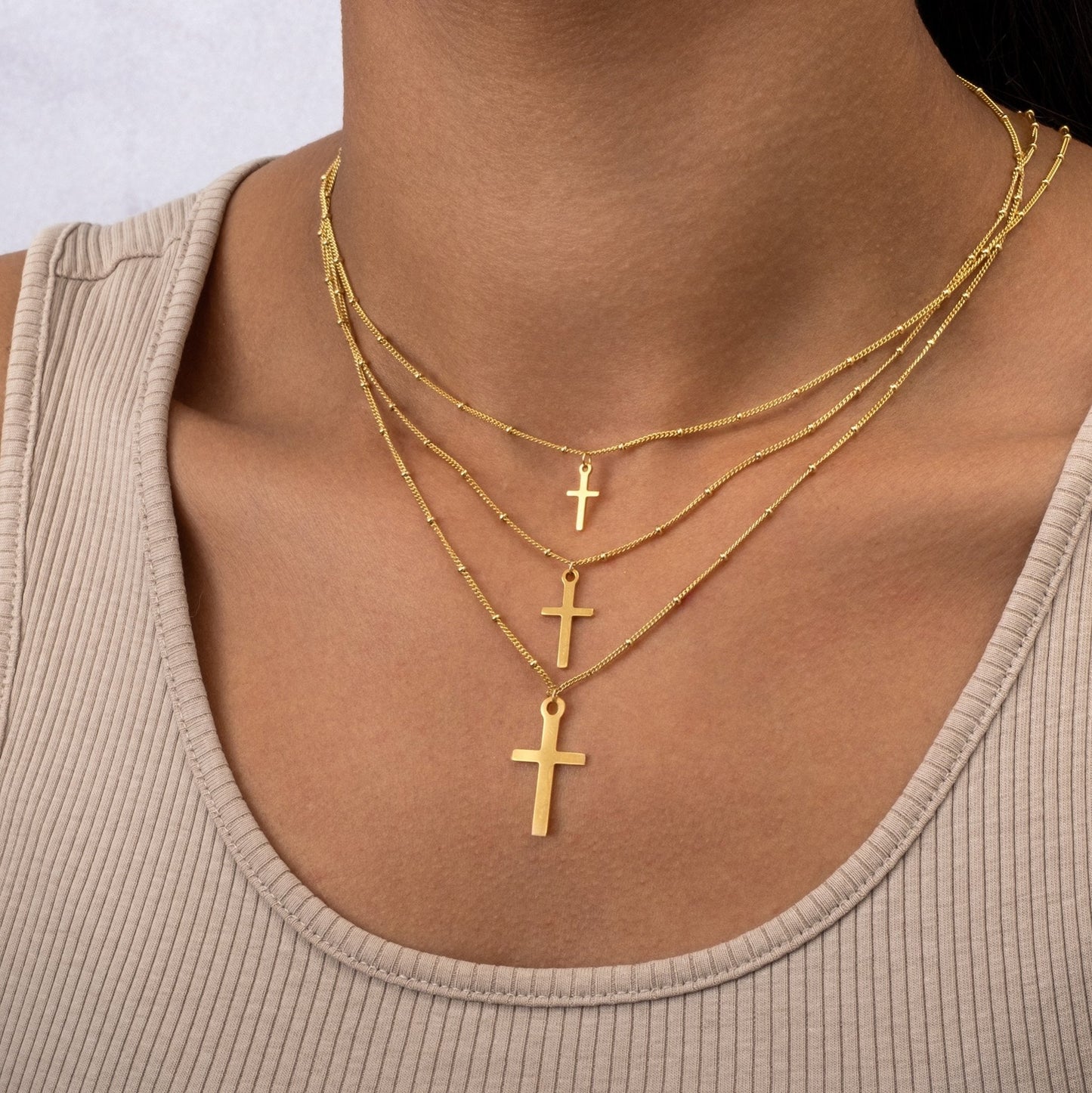 Cross-Shine: Vertical Cross Pendant