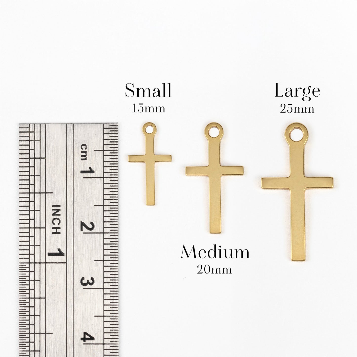 Cross-Shine: Vertical Cross Pendant