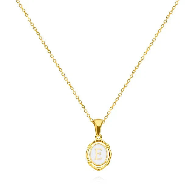 Trinity - Vintage Gold Letter Necklace
