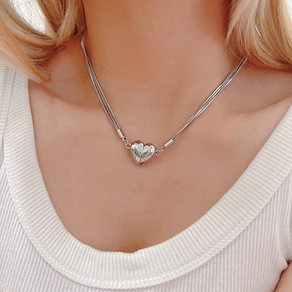 To My Wife - Magnetic Bond Heart Necklace