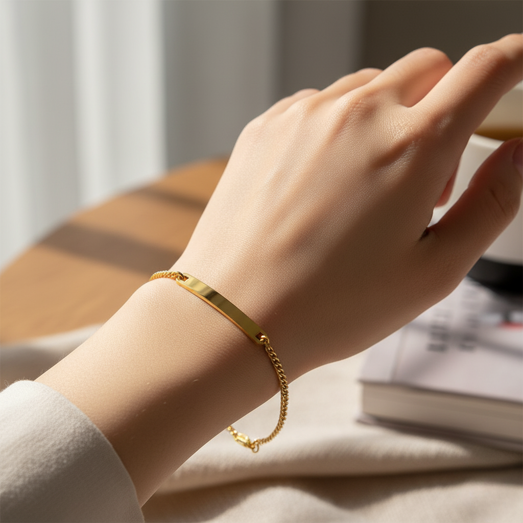 Charming Engraved Bracelet
