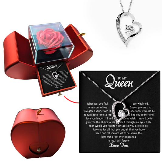 To my Queen - Forever Heart Necklace