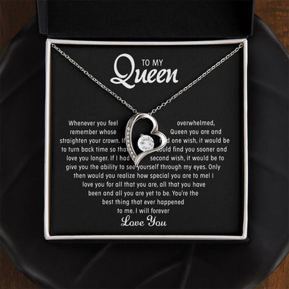 To my Queen – Heart Love Necklace